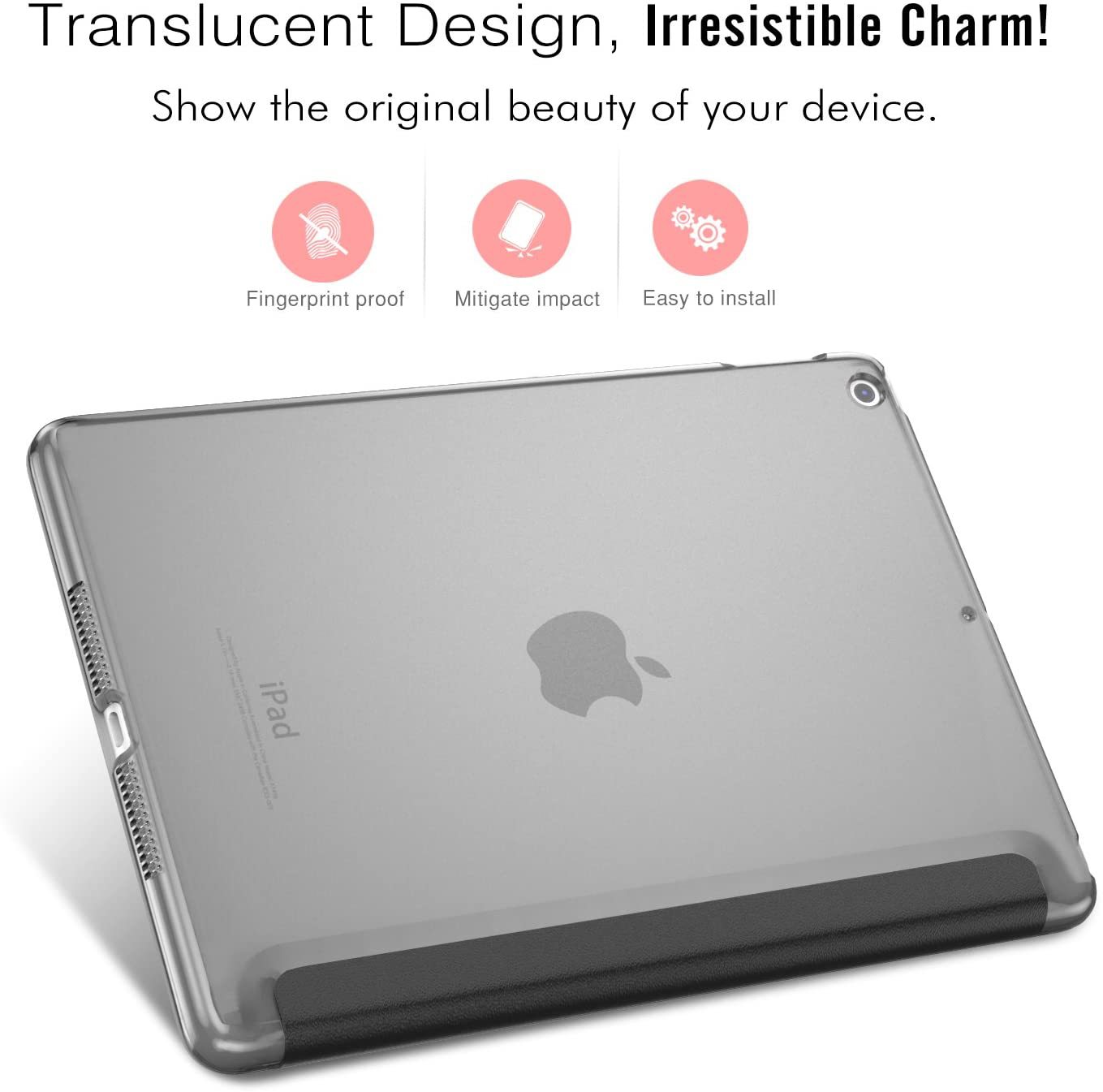平板壳适用于iPad 9.7 六代侧贴半透明磨砂PC后盖款三折式平板套-阿里巴巴