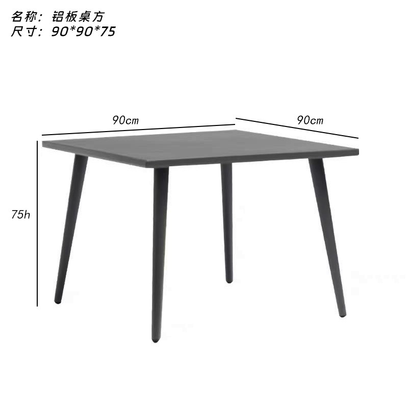 Mesa de balcón patio leche tienda de té snack centro comercial jardín terraza mesa de alojamiento mesa larga mesa de comedor estilo nórdico simple