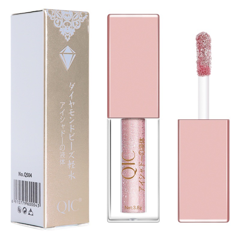 Qic Qicai Eight-Color Sparkling Eye Shadow Liquid Diamond Glitter Lying Silkworm Brightening Pearlescent Liquid Eye Shadow North American Makeup
