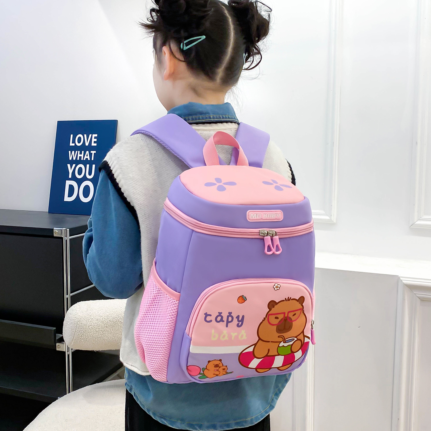 Mochila de jardín de infantes transfronteriza Mochila de niños con estampado de dibujos animados