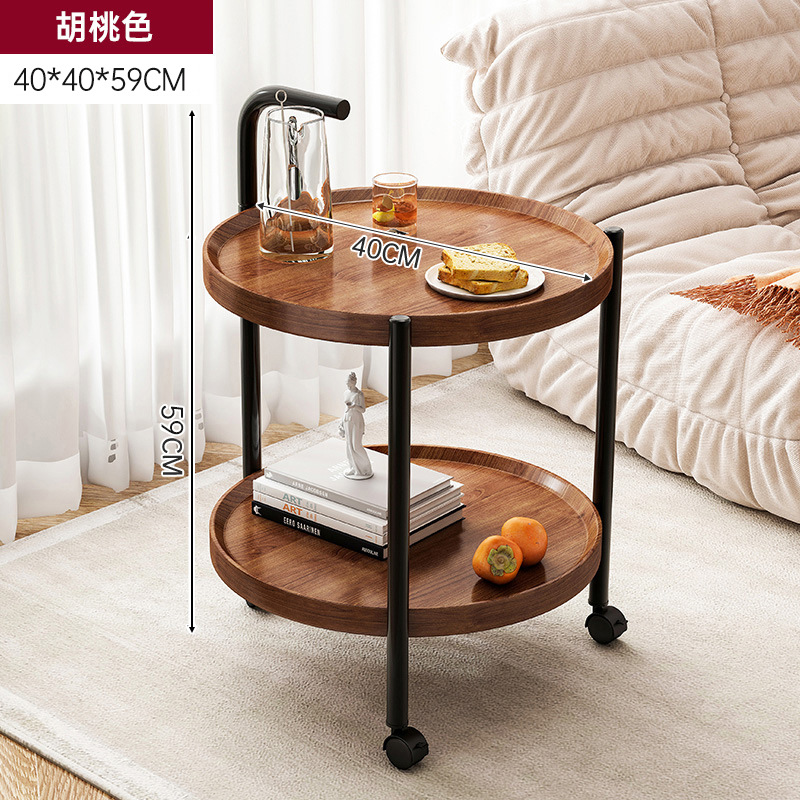 Carrinos móviles de estilo nórdico, mesas de té, sofá, salón, mesas caseras, mesas de té modernas y simples.