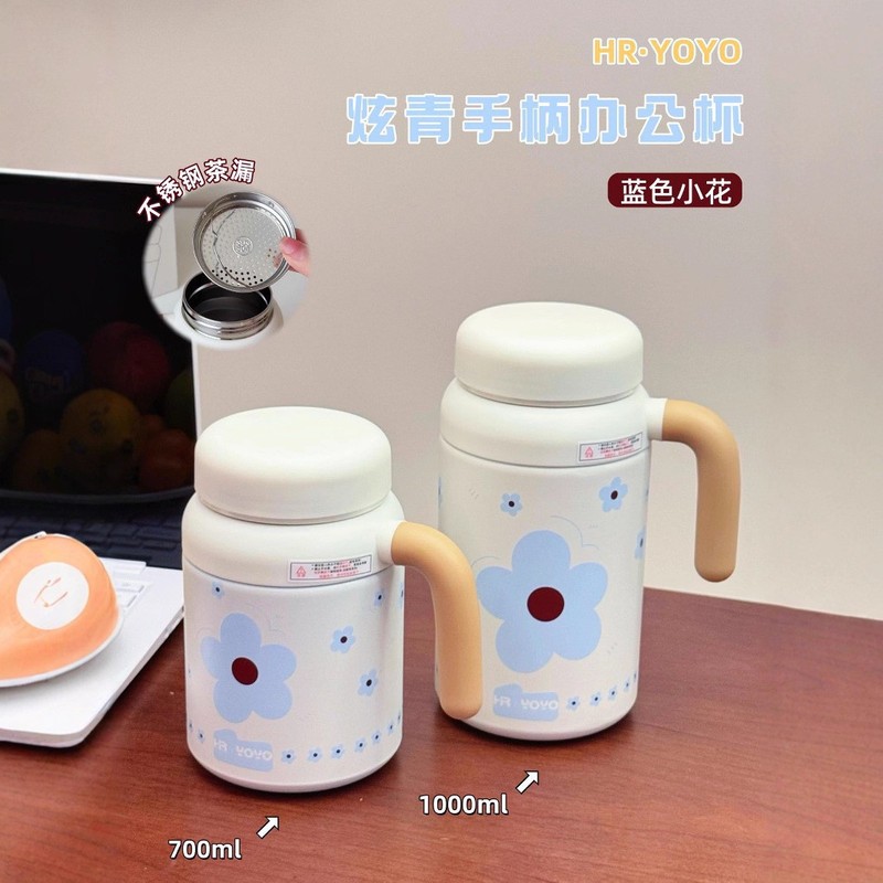 大容量魔法瓶カップ、見栄えの良い、ポータブル、新しい女の子用 316 ステンレス鋼 2025 カップ、ストロー、学生用ウォーターカップ|undefined