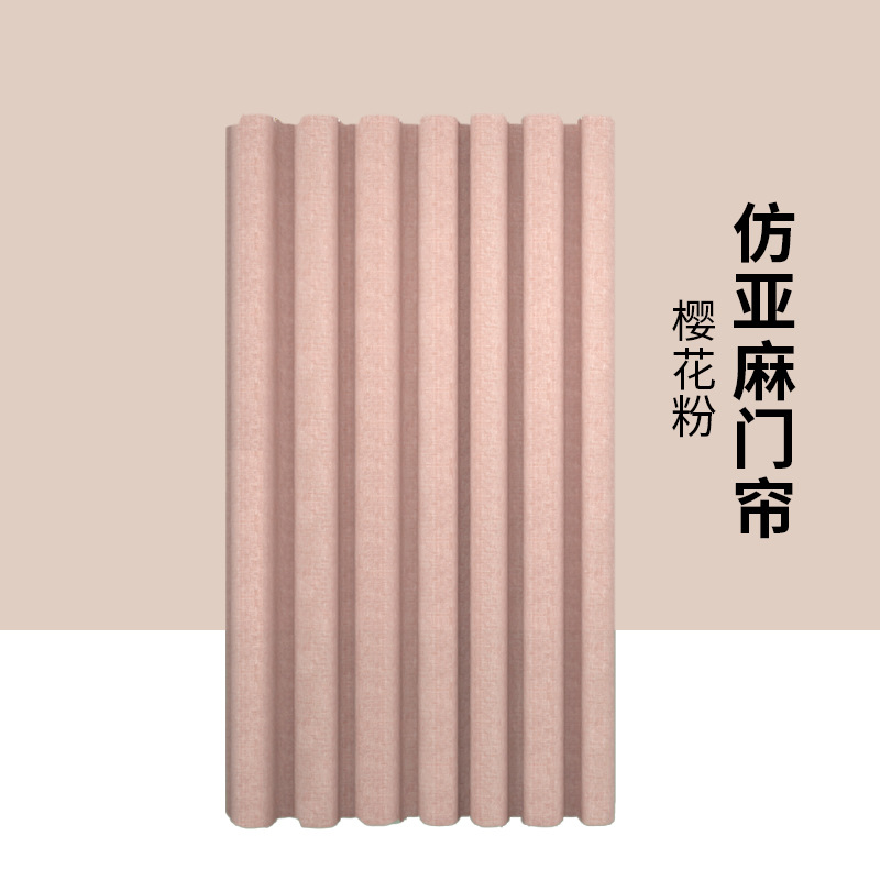 Fuente directa de fábrica cortina de baño transfronteriza imitación Lino poliéster Cortina de ducha impermeable cortina colgante sin punzón