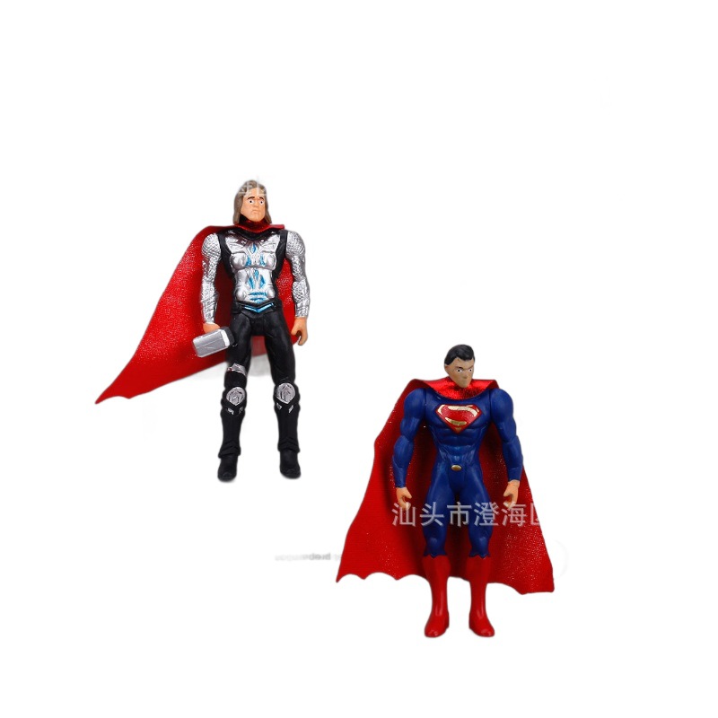 Creativa sólida venganza Superman decoración de la torta del equipo Americano héroe gigante Capitán