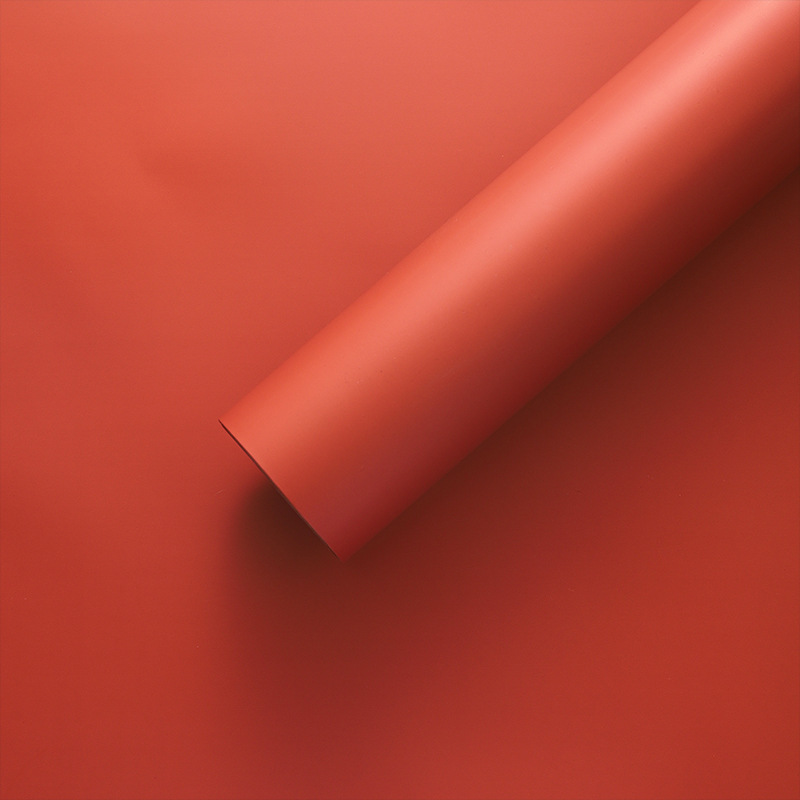 Nuevo paquete de ramo de flores 8.5 seda elegante viento de niebla matte papel de embalaje impermeable espesado papel de color sólido florista