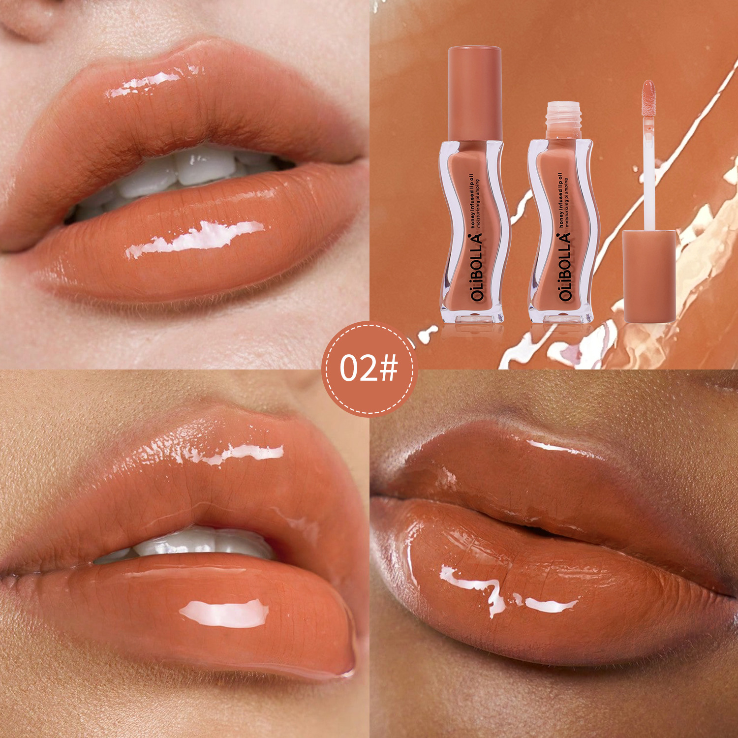 OLIBOLLA (Cross-border trading), nutritious lip gloss, mirror effect, intense hydration
