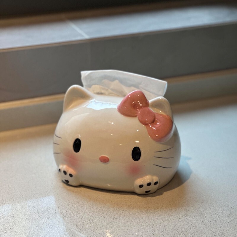 ハローキティ kt 猫ティッシュボックスホームリビングルームの装飾装飾品漫画かわいい高価値クリエイティブストレージ|undefined