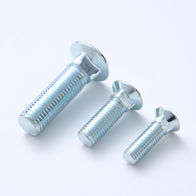 M3-M12 carbon steel galvanized carriage bolt round head square neck bolt high-strength bridge screw 