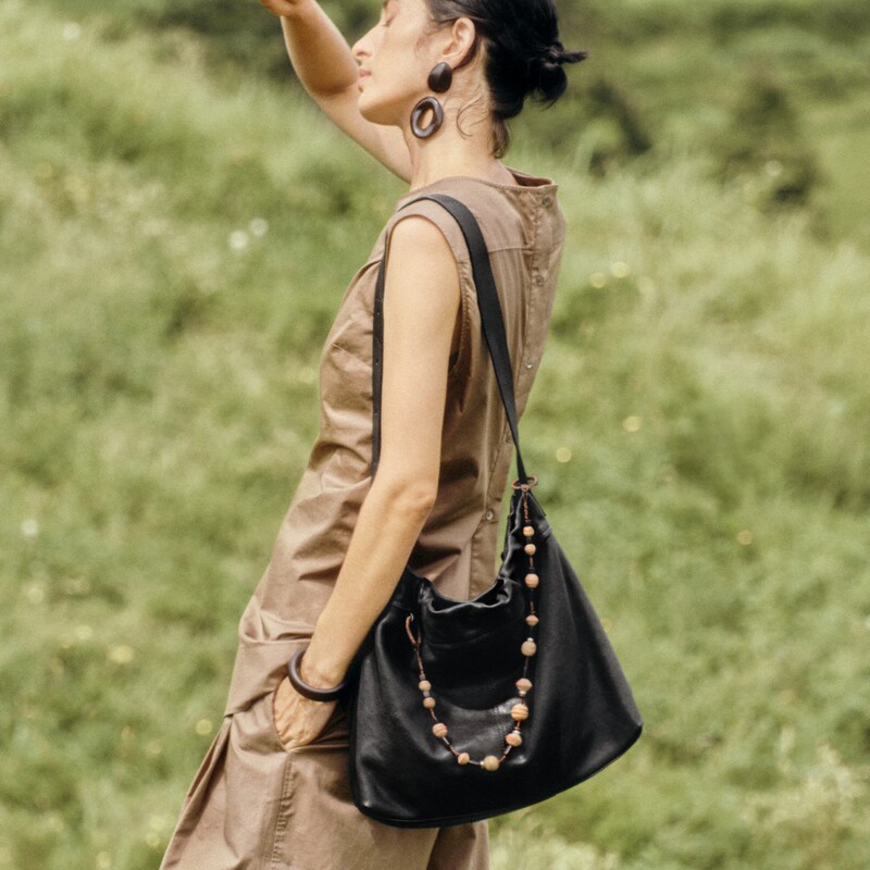 Real Vegetable-Tanned Sheepskin Cloud-Style Hobo Bag, Large Capacity Trash Bag, Commuter Bag, Casual Shoulder Crossbody Hobo Bag for Women