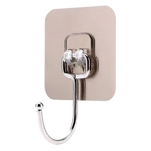 Hook, No-Drill Adhesive Hook, Transparent Large Hook for Behind Door, Bathroom, Kitchen, Traceless Nail, Strong Adhesive Sticker, Nail-Free Hook