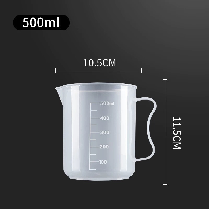 高温耐性ミルクティーショップツール計量カップスケール付きプラスチック食品グレードベーキングキッチン大容量|undefined