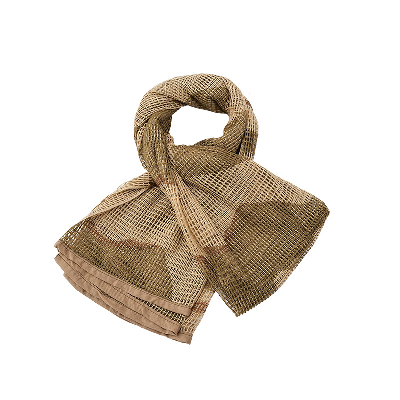 Sniper jungle camuflaje escondido bufandas tácticas transpirables largas bufandas de cuello del desierto velo turbante multipropósito