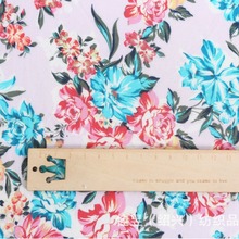 全棉单面汗布印花 全棉弹力汗布印花 棉弹力单面汗布 针织面料