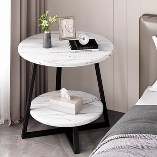 Bedside Table, Movable Bedside Cabinet, Small Round Table, Side Table, Corner Table, Bedroom Table, Small Coffee Table, Home Mini Computer &