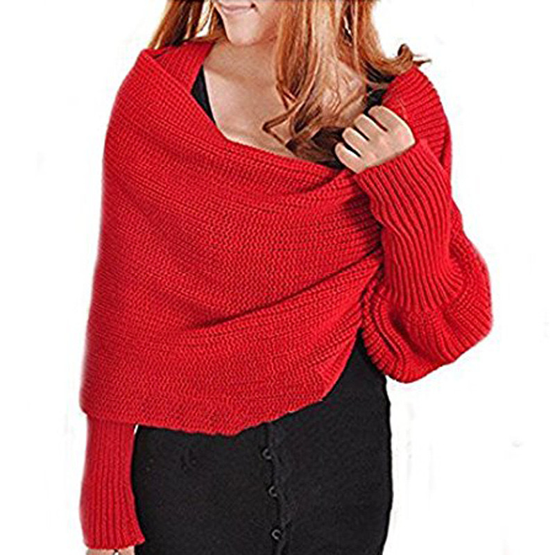 Capa coreana bufandas y chalos de estilo multifuncional corbata larga con mangas pareja camiseta de aire acondicionado