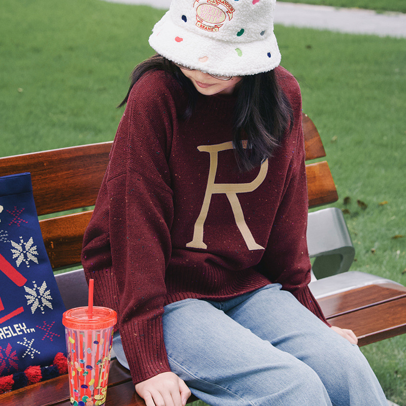 Me Official Harry Potter Merchandise Ron Color-Changing Sweater Autumn/Winter Holiday New Product Color-Blended Magic Color-Changing