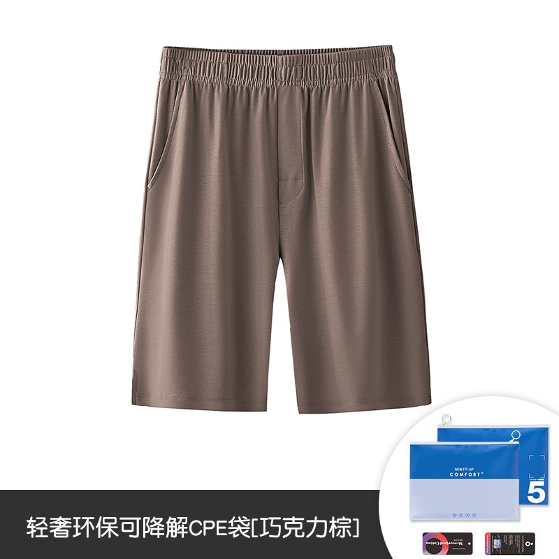 Agua suave Tencel algodón primavera y verano de los hombres pantalones cortos de los hombres antibacterianos de los deportes ocasionales de punto desgaste exterior niños pantalones de pijama al por mayor