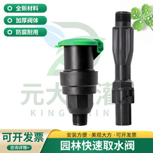 园林6分快速取水阀1分小区草坪绿地取水器地面绿化地接头取水阀
