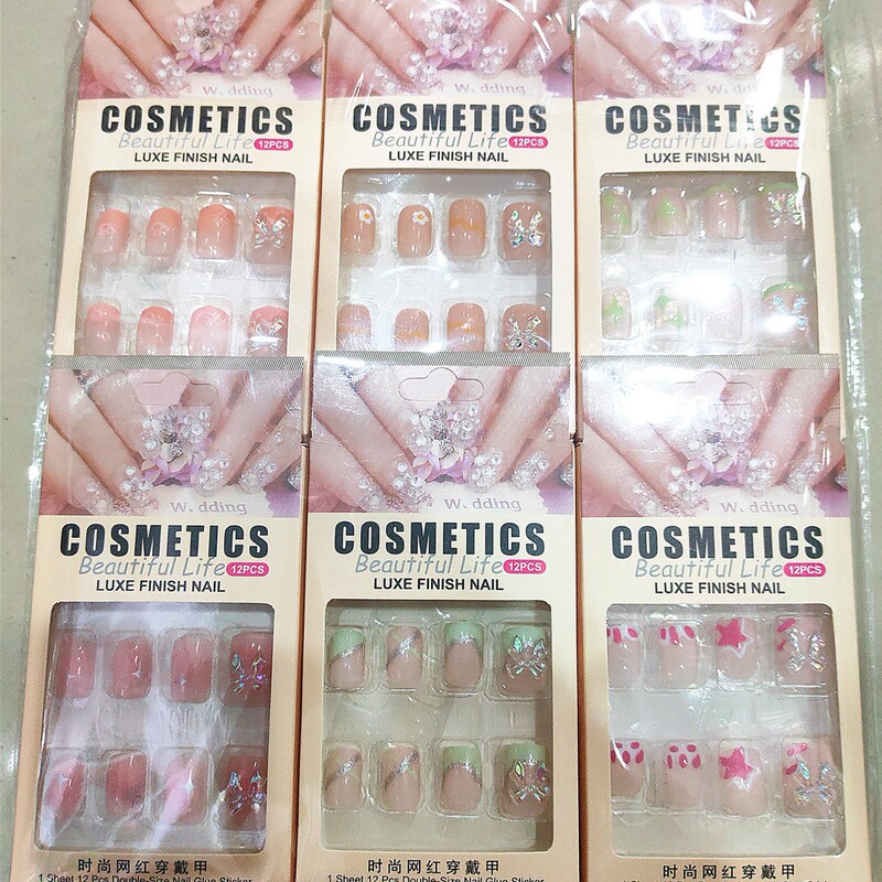 Nail Art Patches, Fake Nails, Nail Art Patches, Bow Ties with Glue, Nail Decals, Tearable Bow Nail Art Patches, Wholesale