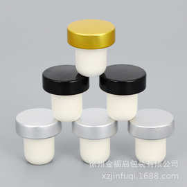 跨境红酒瓶高分子塞木塞葡萄酒香槟酒塞T型塞白酒盖子可印LOGO