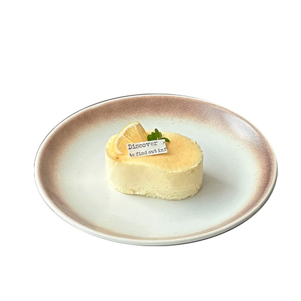 Japanese retro coil ceramic dessert plate steak Western plate…