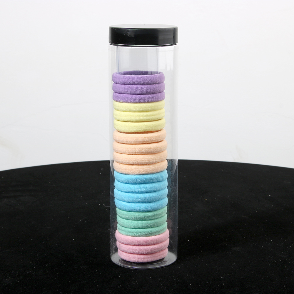 Barrel Towel Seamless High Elastic Hair Ring Rope 20 Pieces Set display picture 5