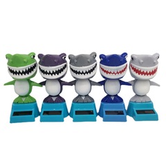 Shark Solar Swing Doll Cartoon Gift for Children Cross-border Decor Creative Interior Car Accessories