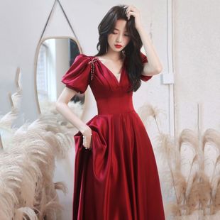 2025 New Style Wedding Engagement Dress for Women, Elegant Long Summer Gown Suitable for Casual Wear