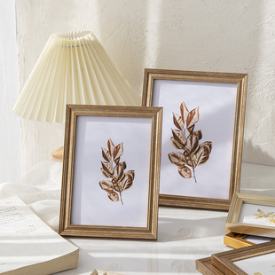 Modern simple retro gold photo frame table washing photo album frame like frame 8 inch framed picture frame wholesale