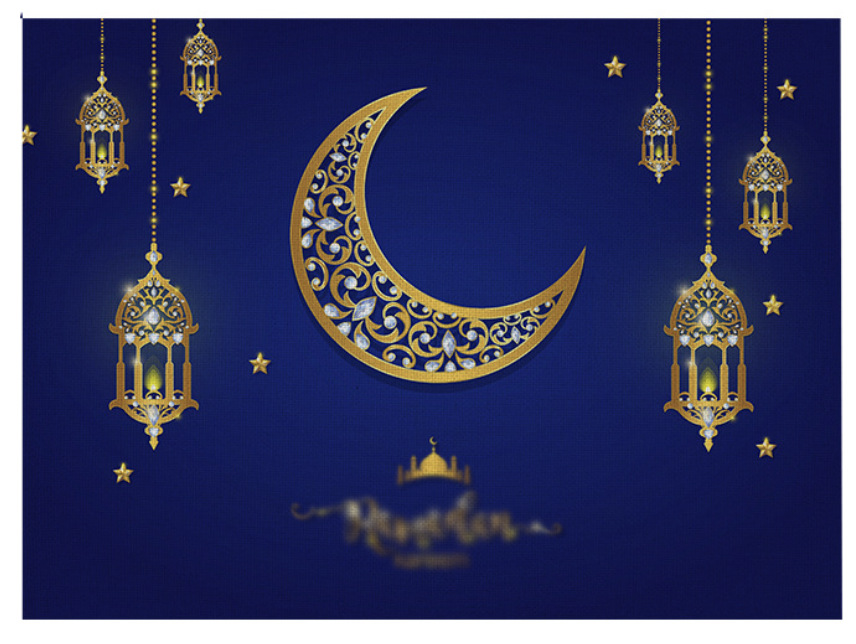 Nuevos festivales nacionales transfronterizos luces de luna dorada impresión azul almohada paquete de almohadilla bandera de estilo nacional hogar