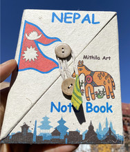 尼泊爾手工洛卡紙 記事本小清新 便利裝口袋 筆記本 環保 禮品