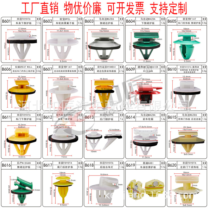 Car Body Side Skirt Baffle Guard, Door Lower Side Guard, Door Trim Panel, Door Panel Buckle Suitable for Nissan