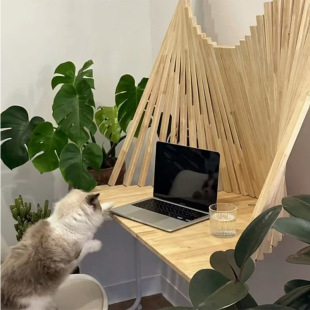 Simple Style Log Folding Table Wall-Mounted Foldable Wall Table High-Value Folding Desk Space Storage Type