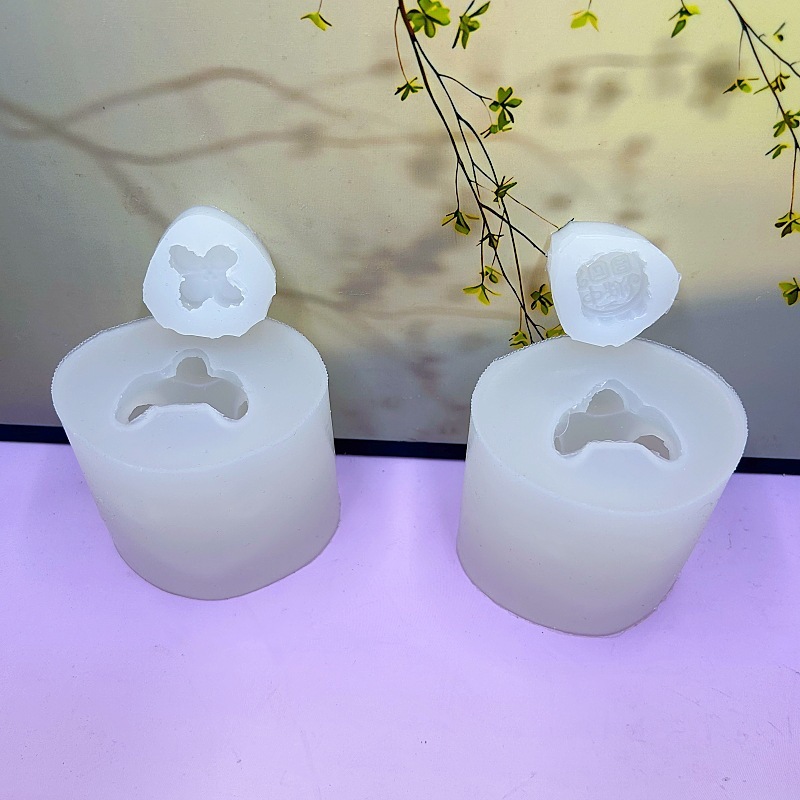 兔子香薰蜡烛硅胶模具DIY桂花兔月饼兔中秋节兔子香薰石膏烘焙模|undefined
