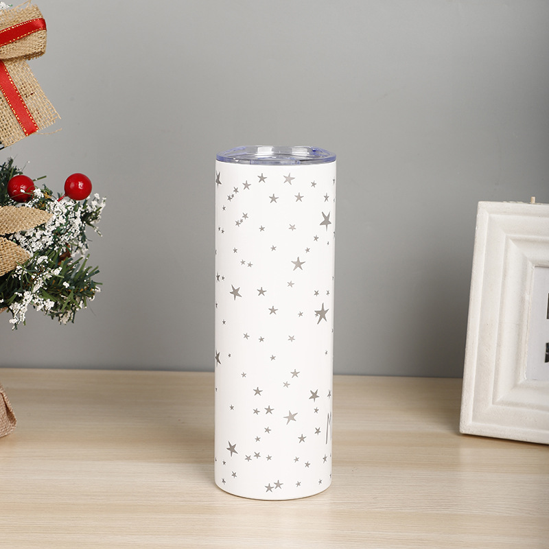 720g Weight Water Bottles Kitchen and drinking utensils Water Cup Event & Party Supplies 1 Piece Quantity Daily Occasion Stainless Steel Material Christmas Festival Cartoon Pattern Vacation Style Christmas Vacation Cartoon Stainless Steel Water Bottles 1 Piece 17