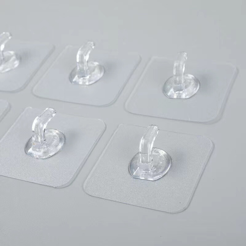Hook strong adhesive magic sticker wall hanging crystal hook kitchen bathroom door back coat hat nail-free storage sticky hook