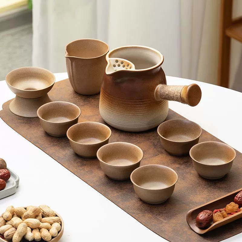 Чайная плита вокруг печи, чайный чайник, чайный набор, горшок, горшок, чайная чашка, открытый домашний кунг-фу, чайный набор, ретро-керамика