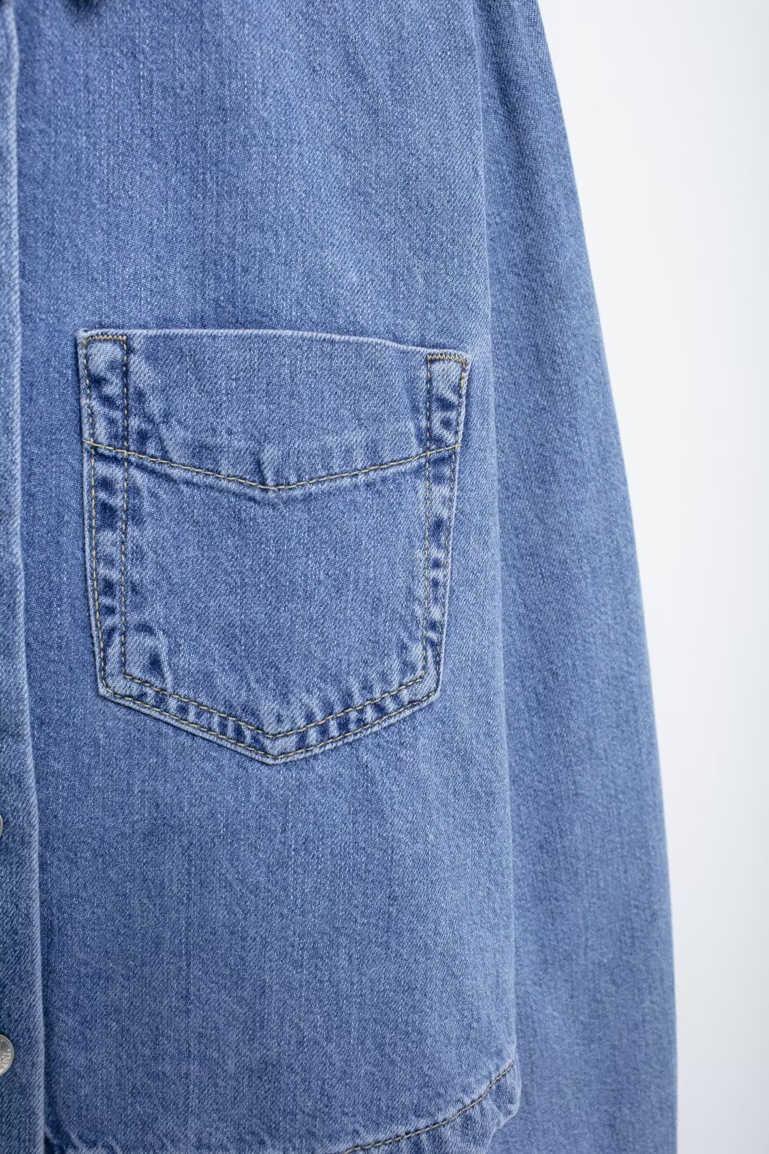 Women's clothing 2024 autumn new shirt jogging style denim suit_voghion.com