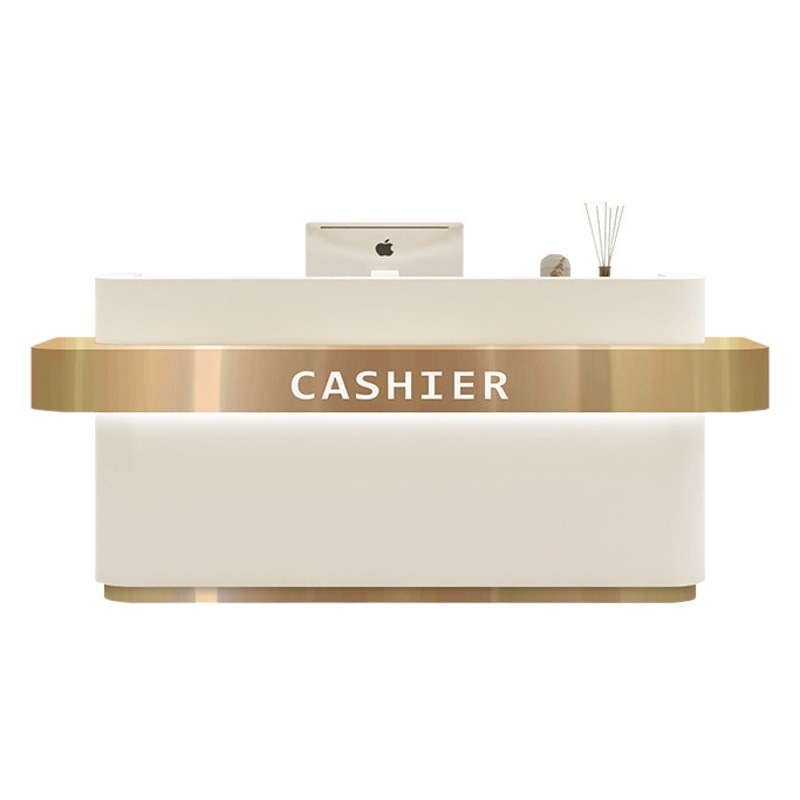 Cashier counter bar small paint mall counter beauty salon clothing store beauty shop stainless steel front desk customization