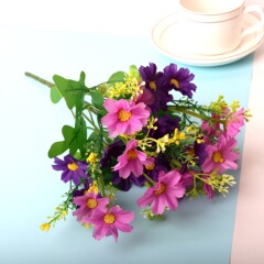 Simulated flowers 28 head jumping orchid chrysanthemum daisy artificial flowers home living room decoration arrangement silk flowers plastic flowers wholesale