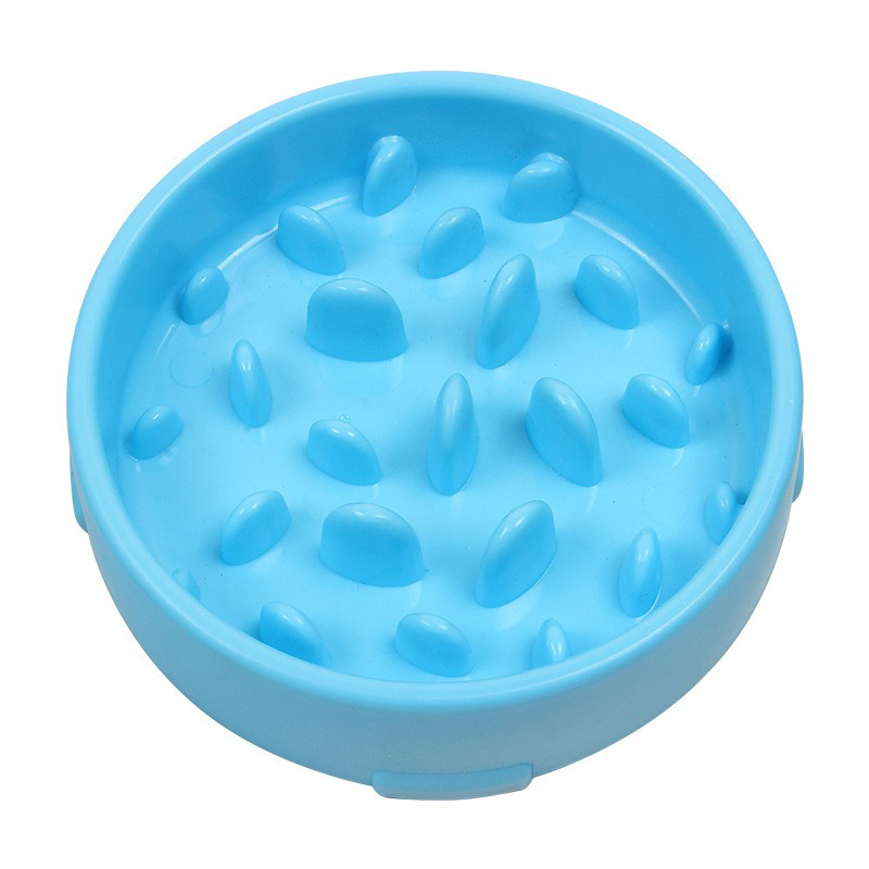Nueva mascota tazón de comida lenta anti-estrangulamiento perro tazón gato tazón anti-golpe engrosada mascota Slow Food Bowl suministros para mascotas al por mayor