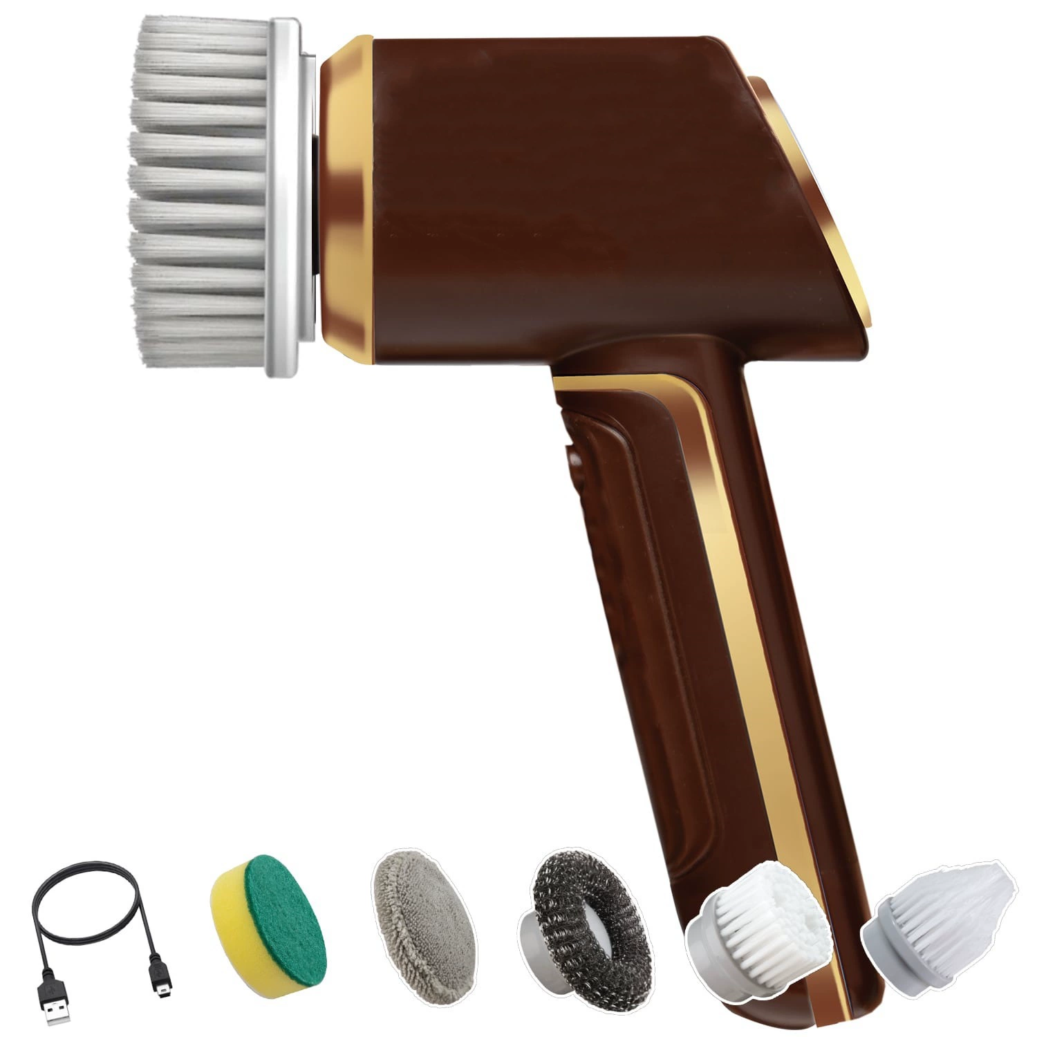 Ruby многофункциональная электрическая чистящая щетка для чистки артефакт портативная кухонная чистящая щетка Horsepower Scrubbe