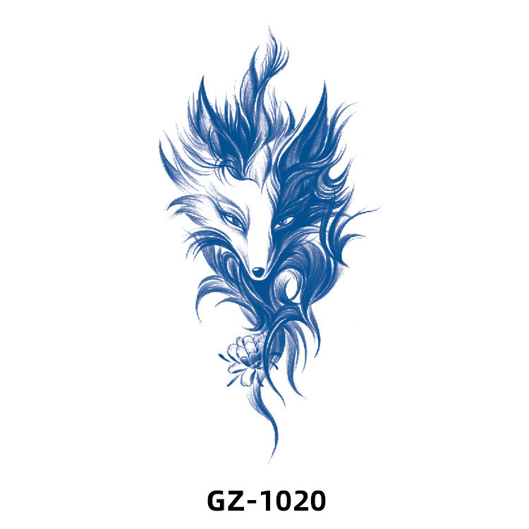Semi-permanent pattern half-arm tattoo, waterproof and sweatproof tattoo sticker, herbal animal tattoo, juice tattoo