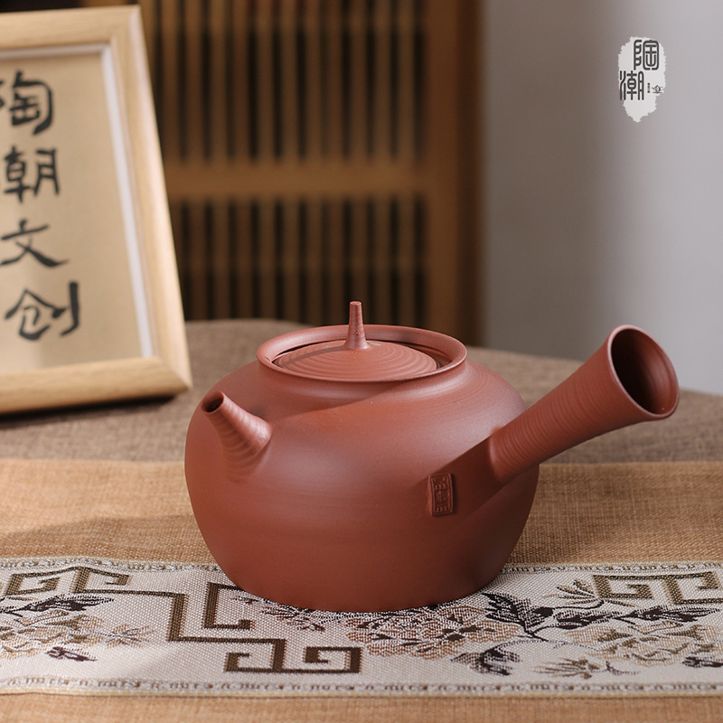 [Tao Chao Wen Chuang] Chaoshan Kung Fu Tea Red Mud Pot Jumping Pot Sand Pot Pottery Pot Boiling Teapot Anti-scalding