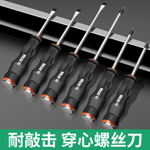 Cross Through-core Screwdriver Set Screwdriver Slotted Plum Blossom Screwdriver Tool Can Knock Multifunctional Flat Mouth Screwdriver