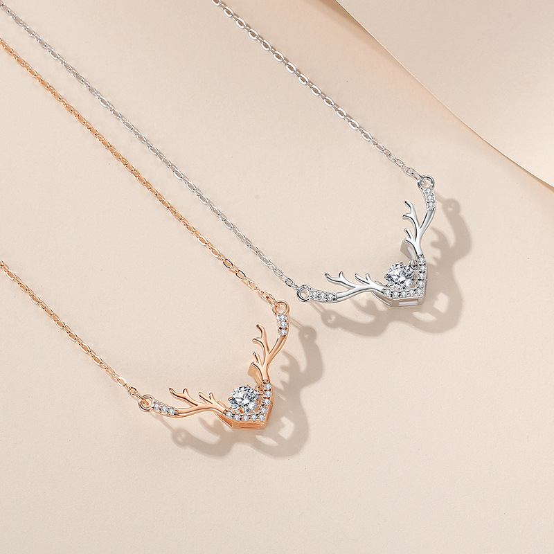 S925 collar de plata esterlina Yilu usted collar inteligente de las mujeres de estilo japonés y coreano móvil cadena clavícula regalo de Navidad