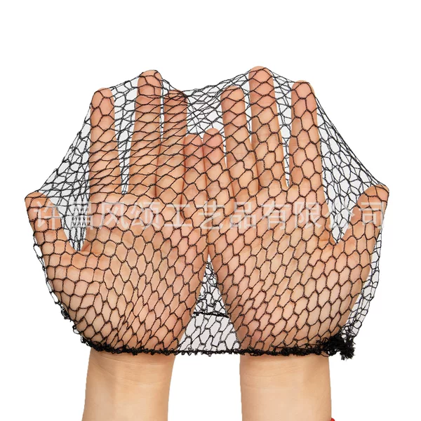 Polyester thick hair net with coarse mesh, invisible hair net for hair styling, catering, and dancing, high-elasticity hair net