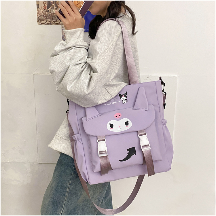 2024 estudiantes bolso de estilo explosivo simple y de gran capacidad nuevo bolso de mensajero de un solo hombro de moda para mujer bolso de viaje