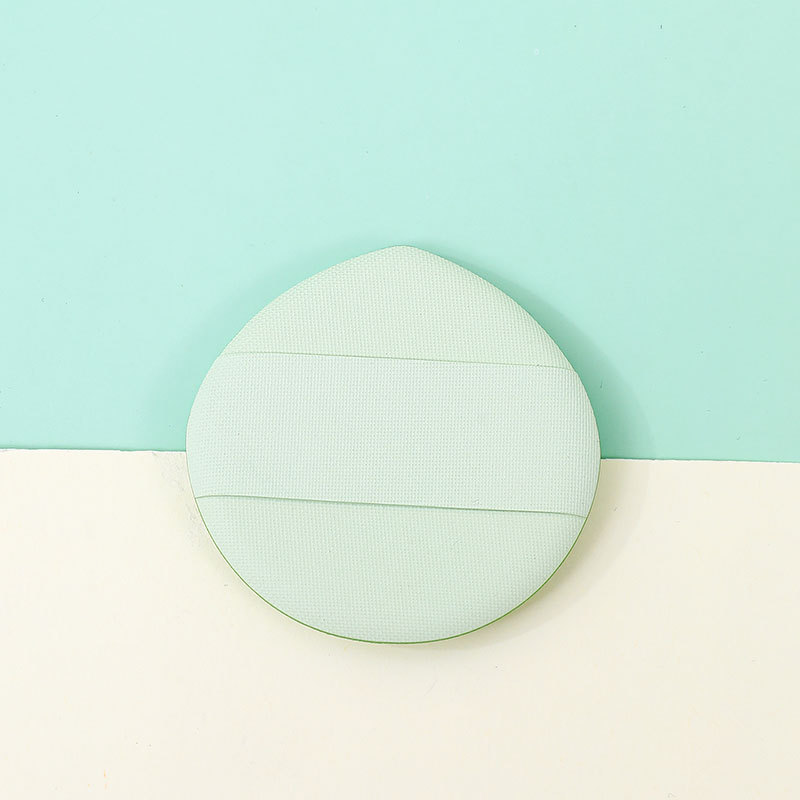 Fábrica personalizada Macaron Shuffle polvo de cojín de aire grande ancho cinta dedos esponja maquillaje no látex al por mayor