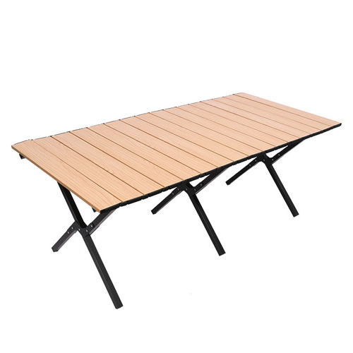 Huanchang outdoor folding table and chair set portable moon chair camping picnic barbecue egg roll table back fishing chair